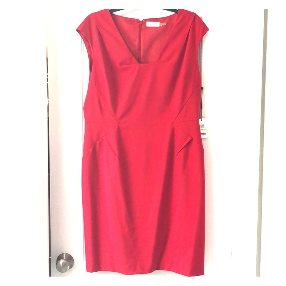 NWT Calvin Klein Red Dress Holiday
